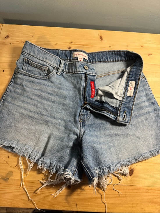 Lucky Brand Pants - Lucky Brand Light Wash Frayed Denim Shorts